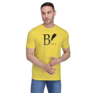 Cotton Round Neck Tshirt Yellow