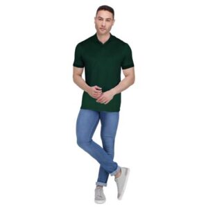 Collar Dryfit Tshirt Green